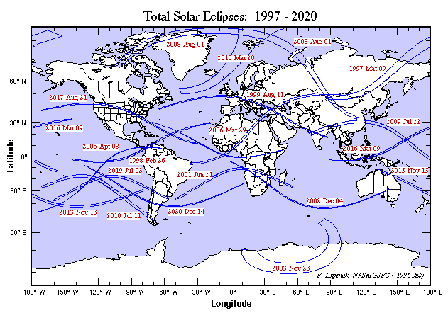 Nasa Solar Eclipse Chart